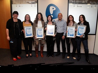 הענקת תעודות הוקרה לעובדי אגף ההדרכה בפלאפון. צילום: אלירן אביטל ניהול כוח אדם