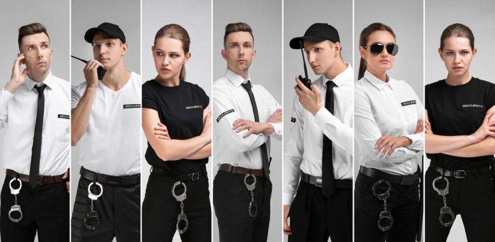 Set,With,Security,Guards,On,Light,Background