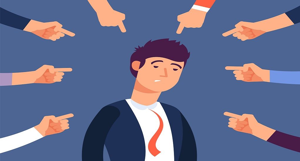 Bullying,At,Work,Concept.,Adult,Man,Get,Harassment,By,Angry