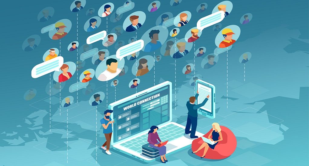 Social,Network,Concept.,Vector,Of,Diverse,People,Connecting,All,Over