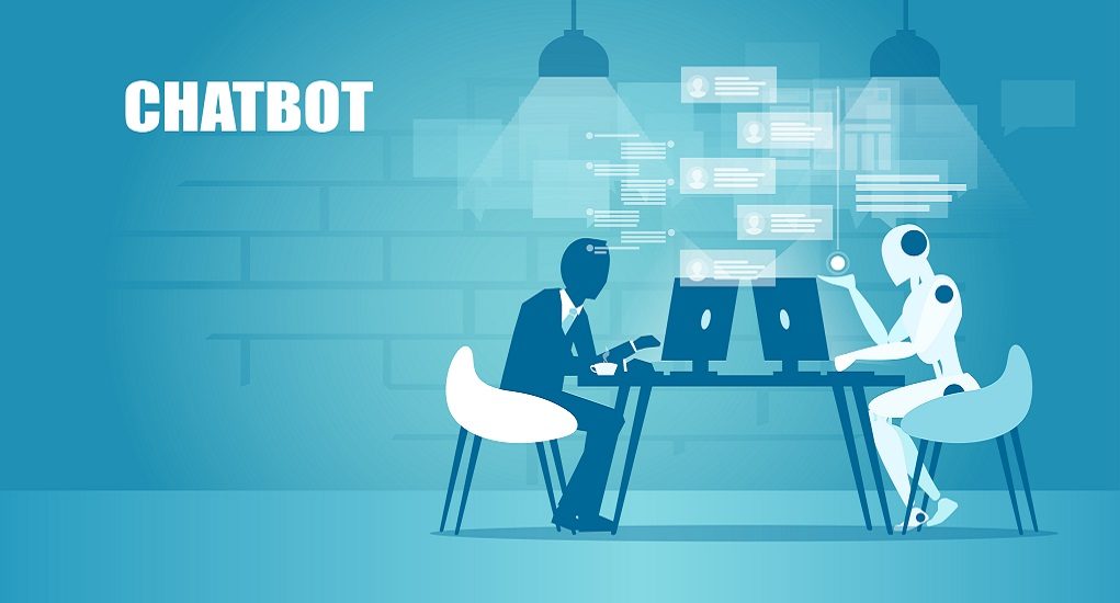 Chatbot,In,Business,Concept.,Vector,Of,A,Businessman,Chatting,With