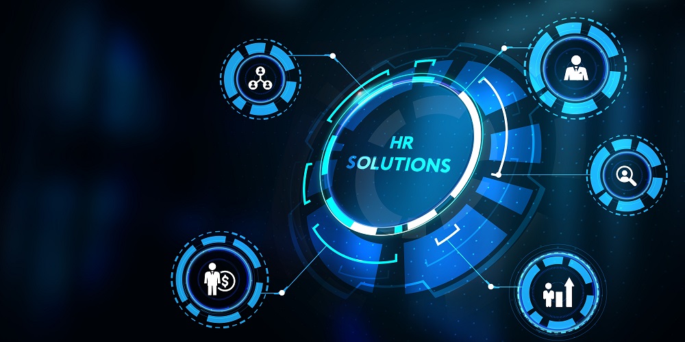 Business,,Technology,,Internet,And,Network,Concept.,Hr,Solutions.,3d,Illustration