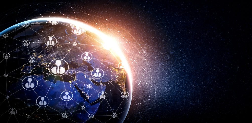 People,Network,And,Global,Earth,Connection,In,Innovative,Perception.,Business