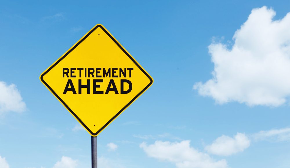 Picture,Of,Yellow,Highway,Sign,With,Text,Of,Retirement,Ahead