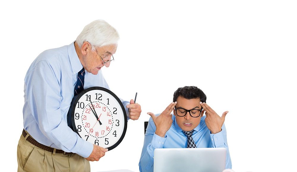 Closeup,Portrait,Of,Old,Elderly,Business,Man,Boss,,Checking,On