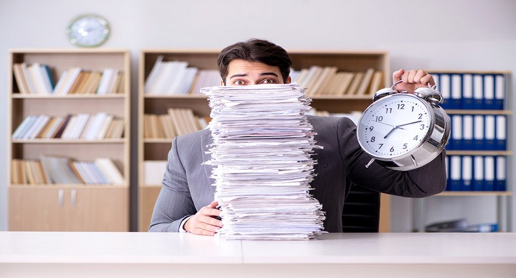 Businessman,Struggling,To,Meet,Challenging,Deadlines